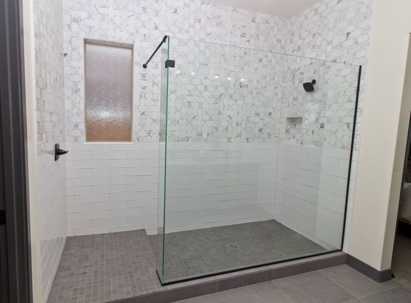 Glass and Tile Combination